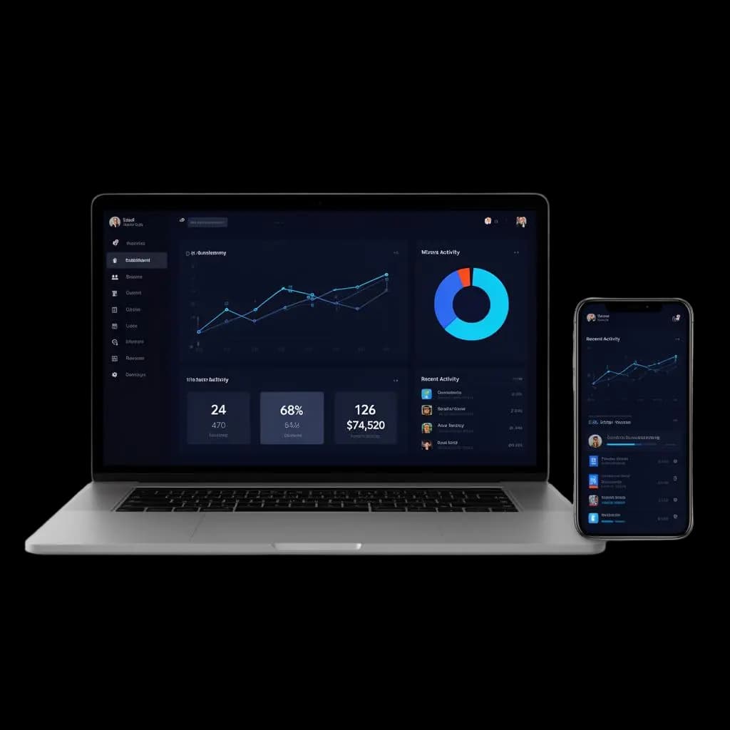 Penova Platform dashboard on laptop and mobile